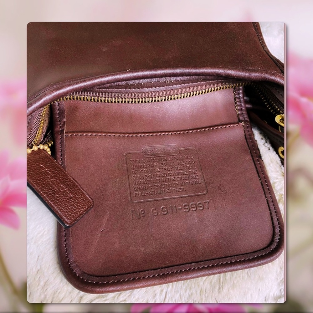 VINTAGE COACH MAHOGANY LEGACY CROSSBODY BAG 9997 - Picture 14 of 15